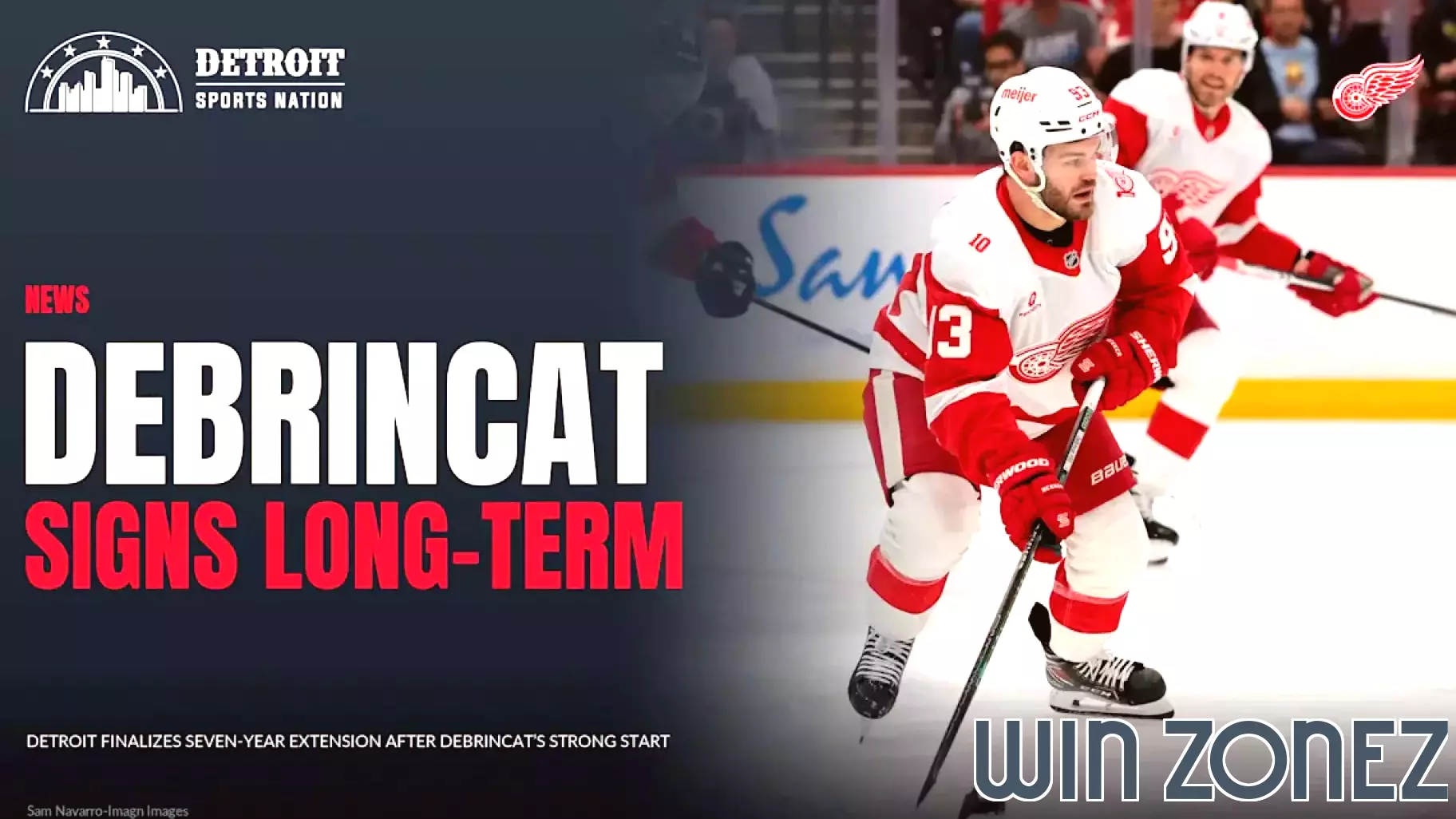 DeBrincat Signs Seven Years, ‘A Red Wing at Heart’
