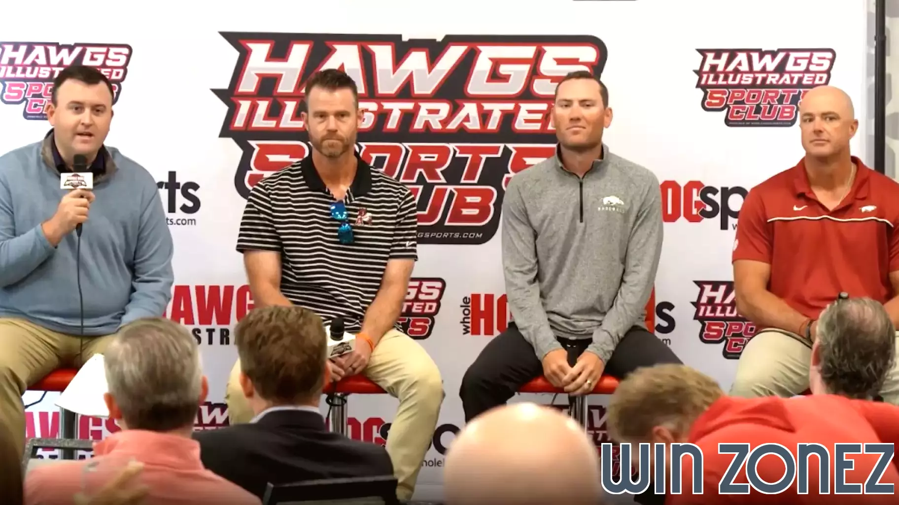 Hobbs, Thompson & Wernes at Hawgs Illustrated Sports Club Luncheon (Oct. 29)