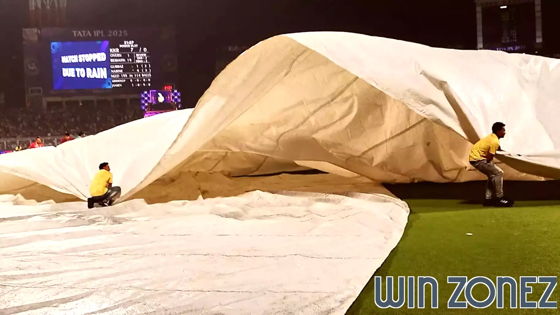 Rain Disrupts IPL Clash Between Kolkata and Punjab