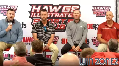 Hobbs, Thompson & Wernes at Hawgs Illustrated Sports Club Luncheon (Oct. 29)