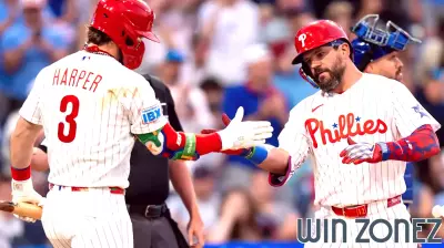 Kyle Schwarber launches 3 homers, including 2 in 3rd inning, while Bryce Harper completes cycle in 5th as Phillies romp Mets