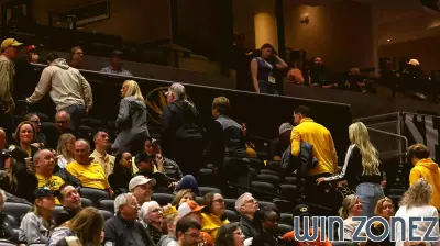 Mizzou fans file out of the stands during the last minutes